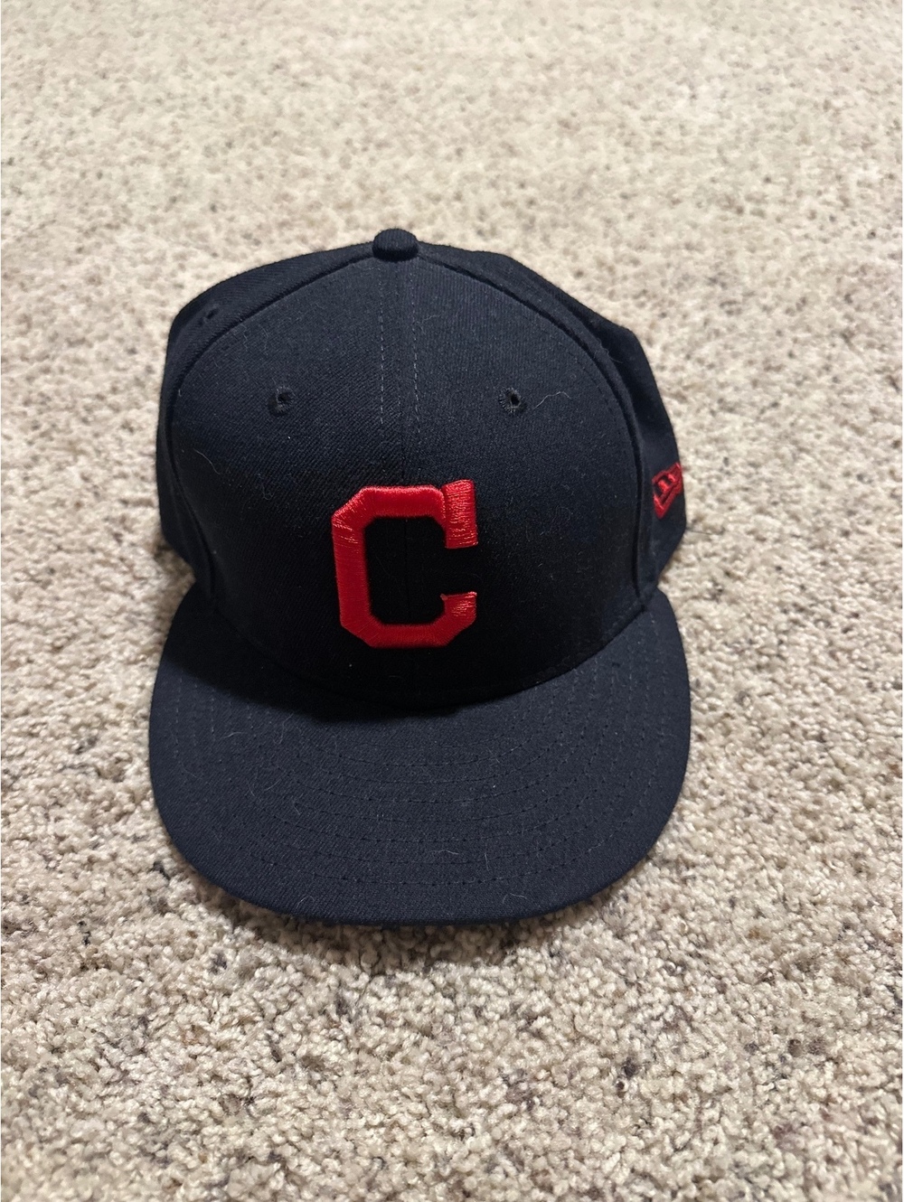 New Era Cleveland Indians 59FIFTY Fitted Baseball Cap Hat Size 7 1/2